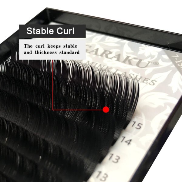 16 Rows Natural Mink Makeup Individual Eyelashes - Image 4
