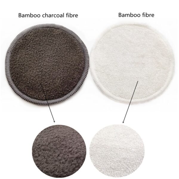 Reusable Bamboo Makeup Remover Pad 12 Pcs Set - Image 5