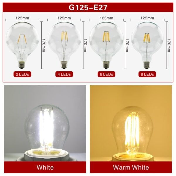 Retro Style Glass Edison ​LED Filament Bulb - Image 7